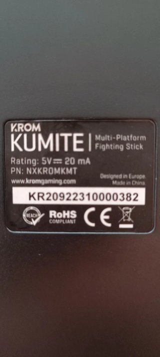 Joystick Krom Kumite Mecánico Arcade
