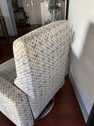 Sillón reclinable de tela