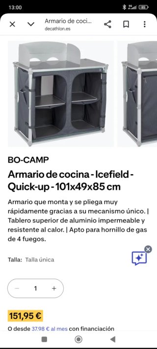 Mueble Cocina Camping Quechua