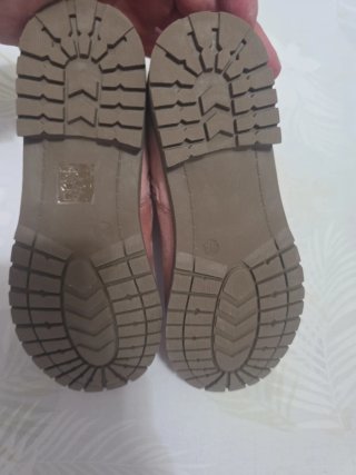 Botines terciopelo rosa talla 34