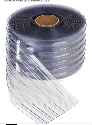 Cortina de lamas PVC transparente