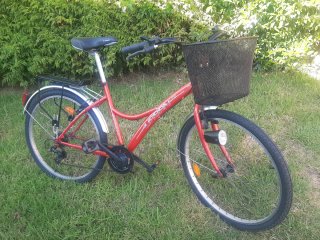Bicicleta Boomerang Roja con Cesta
