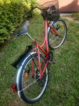 Bicicleta Boomerang Roja con Cesta