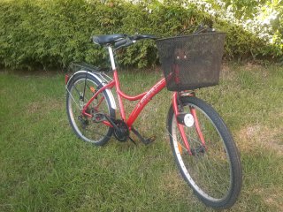 Bicicleta Boomerang Roja con Cesta