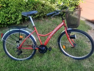 Bicicleta Boomerang Roja con Cesta
