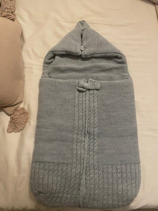 Saco Carrito Bebé Gris Tejido