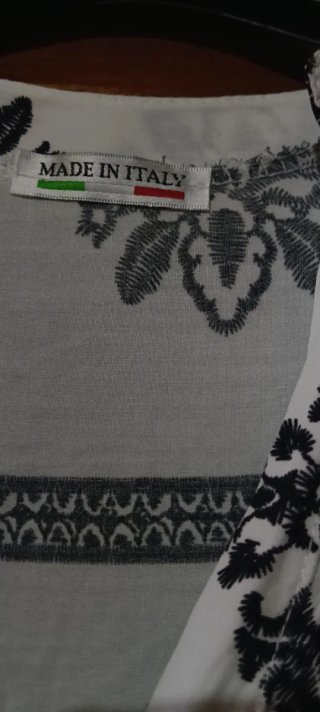 Vestido blanco estampado mujer