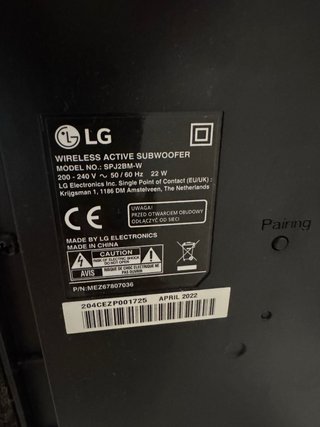 Barra de Sonido LG SPJ2 Negra