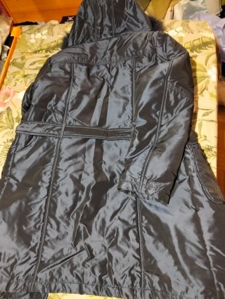 Abrigo azul tres cuartos      Talla 40