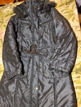 Abrigo azul tres cuartos      Talla 40