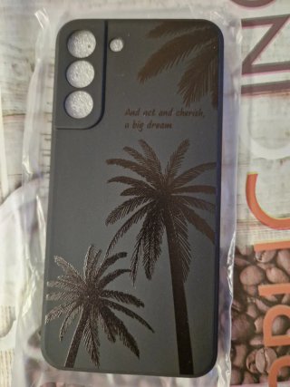 Funda S22+ Negra Palmeras