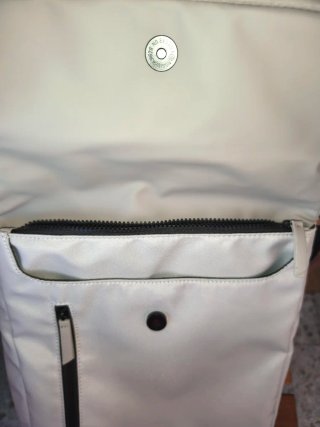 Bolso Mochila Misako Gris y Negro