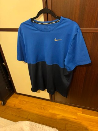Camiseta Nike Running Talla XL Azul/Negro
