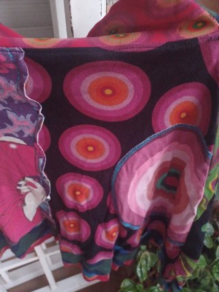 Falda Desigual Multicolor