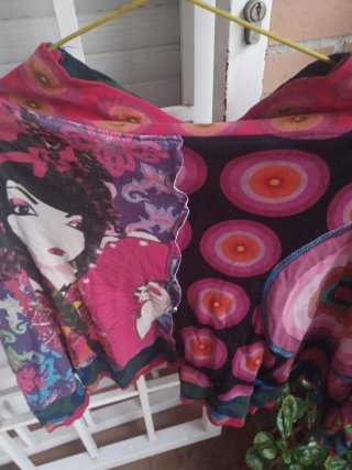 Falda Desigual Multicolor
