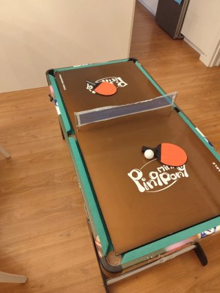 Mesa Multijuegos Plegable Billar Futbolín