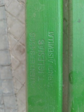 2 Sillas Plegables Madera Verdes Antiguas