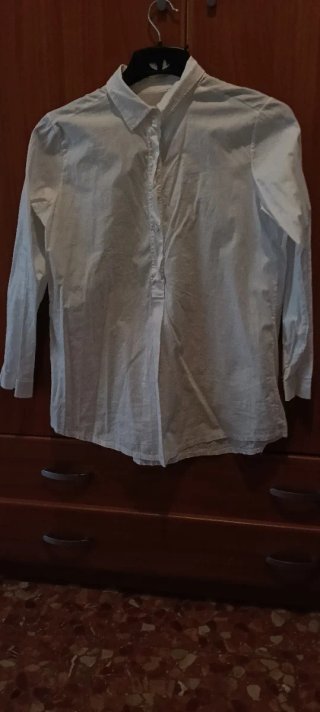 Camisa blanca mujer manga larga
