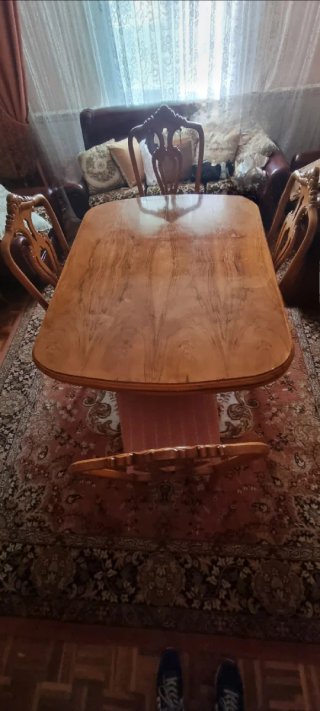 Mesa extensible comedor con 6 sillas