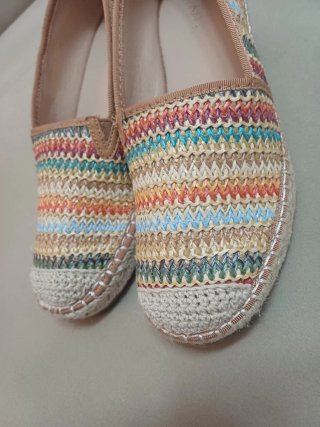 Alpargatas cuña Catwalk multicolor. NUEVAS.