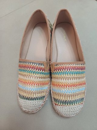 Alpargatas cuña Catwalk multicolor. NUEVAS.