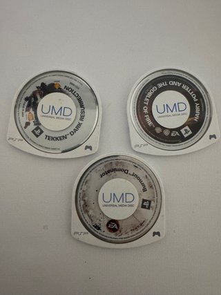 3 Giochi PSP UMD Tekken, Harry Potter, Burnout