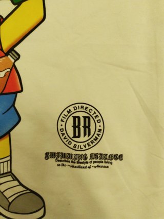 Camiseta Bart Graffiti Blanca Talla M