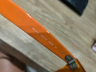 Occhiali da sole Ray-Ban Wayfarer neri/arancio