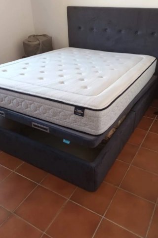 Canapé cama con colchón Vento y cabecero
