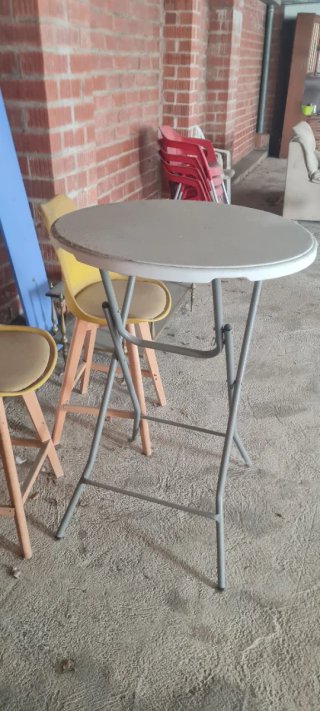 Mesa plegable redonda