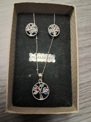 Conjunto Collar y Pendientes Árbol de la Vida