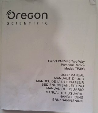 Oregon Scientific PMR446 Walkie-Talkies (2)