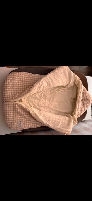 Saco Minicoton Oval Vichy Rose