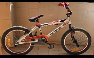Bicicleta BMX Actimover Dots Blanca y Naranja