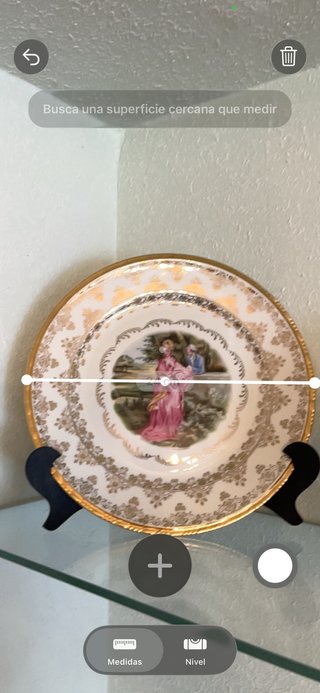 Plato decorativo porcelana vintage dorado
