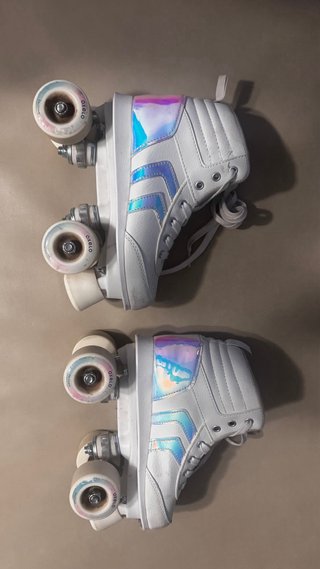 Patines niña 4 ruedas talla 37 + protecciones