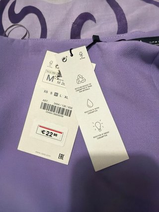 Falda pantalón Zara Morado Talla M