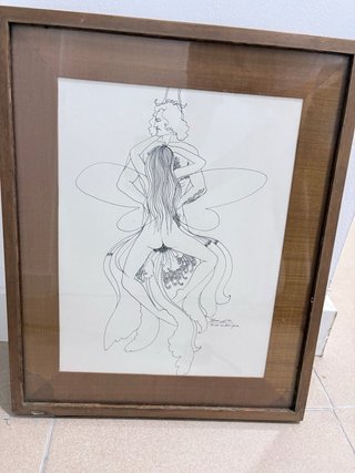 Dibujo, 2 cuadros.  arte original
