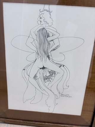 Dibujo, 2 cuadros.  arte original