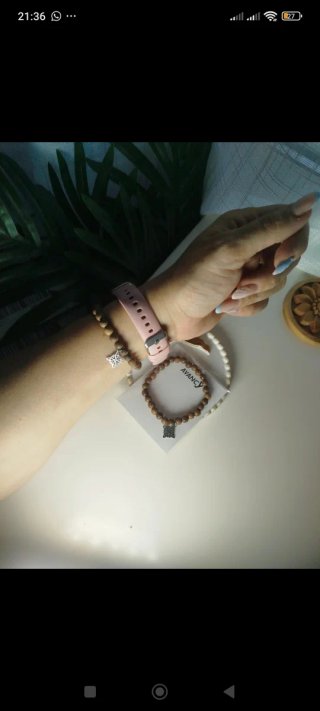 Pulsera Palo Santo Natural y Nudo AVANCY