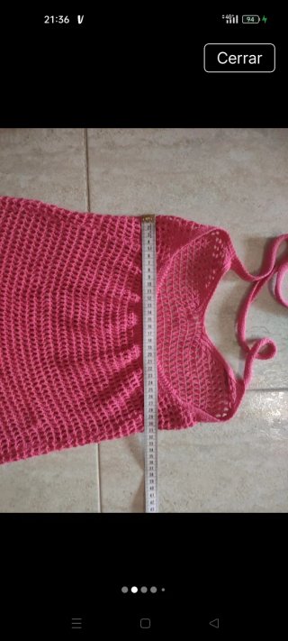 Vestido crochet playero de Shein