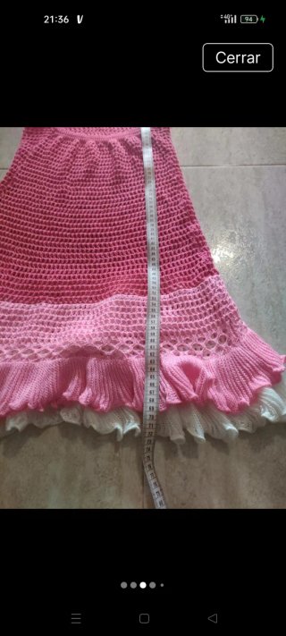 Vestido crochet playero de Shein