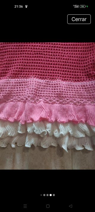Vestido crochet playero de Shein