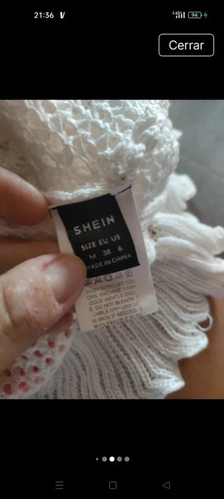 Vestido crochet playero de Shein