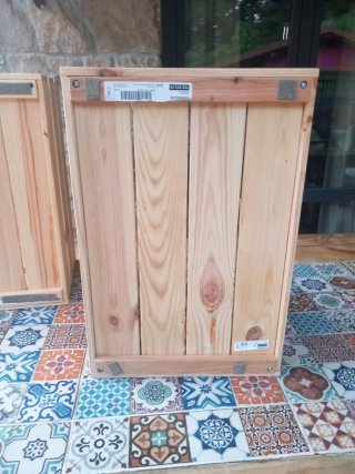 Cajas de madera Ikea Knagglig