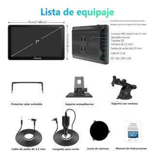 Pantalla Carpuride V3 7 IPS CarPlay Android Auto