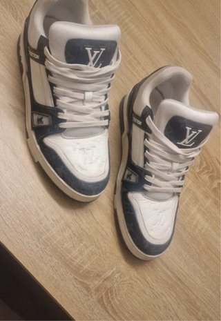 Scarpe Louis Vuitton bianche e blu