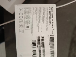 Telefono Xiaomi Redmi Note 9 Pro con scatola