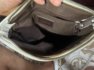 Bolso de hombro Loewe blanco y marrón