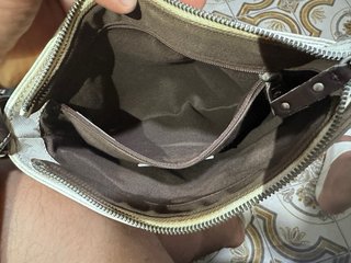 Bolso de hombro Loewe blanco y marrón